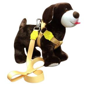 Peitoral Americano Premium de Seda para Cachorro - 25mm Amarelo Nº 4 - Nicapet