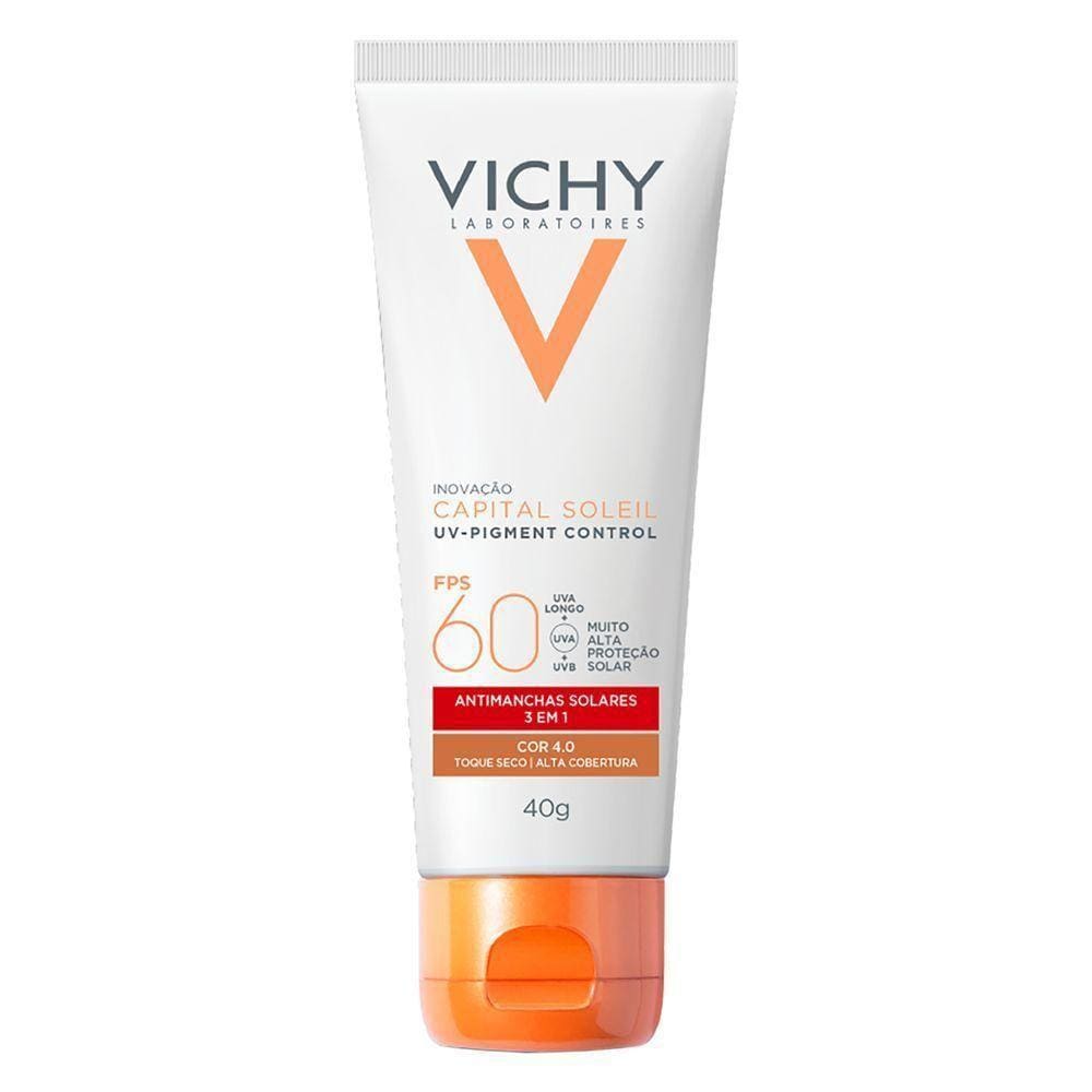 Protetor Solar Capital Soleil Fps 60 Uv-pigment Control 4.0 Vichy 40g