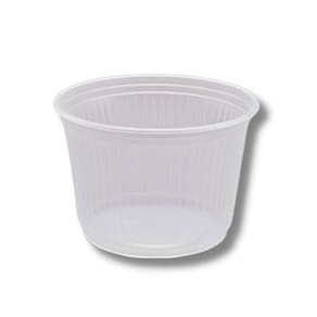 Pote Plástico Descartável Redondo S/ Tampa 250ml C/ 50 Un