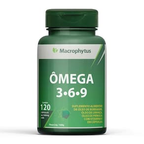 Ômega 3 6 9 Macrophytus 1000mg 120 cápsulas