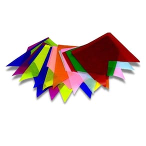 Bandeirinha Festa Junina Bandeira Seda Enfeite Colorido São João 50 Mts