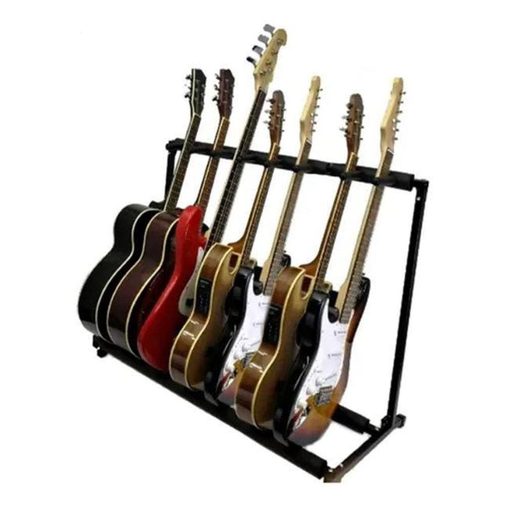 Rack Suporte P/7 Instrumentos - Desmontável, Leve, Prático - Preto