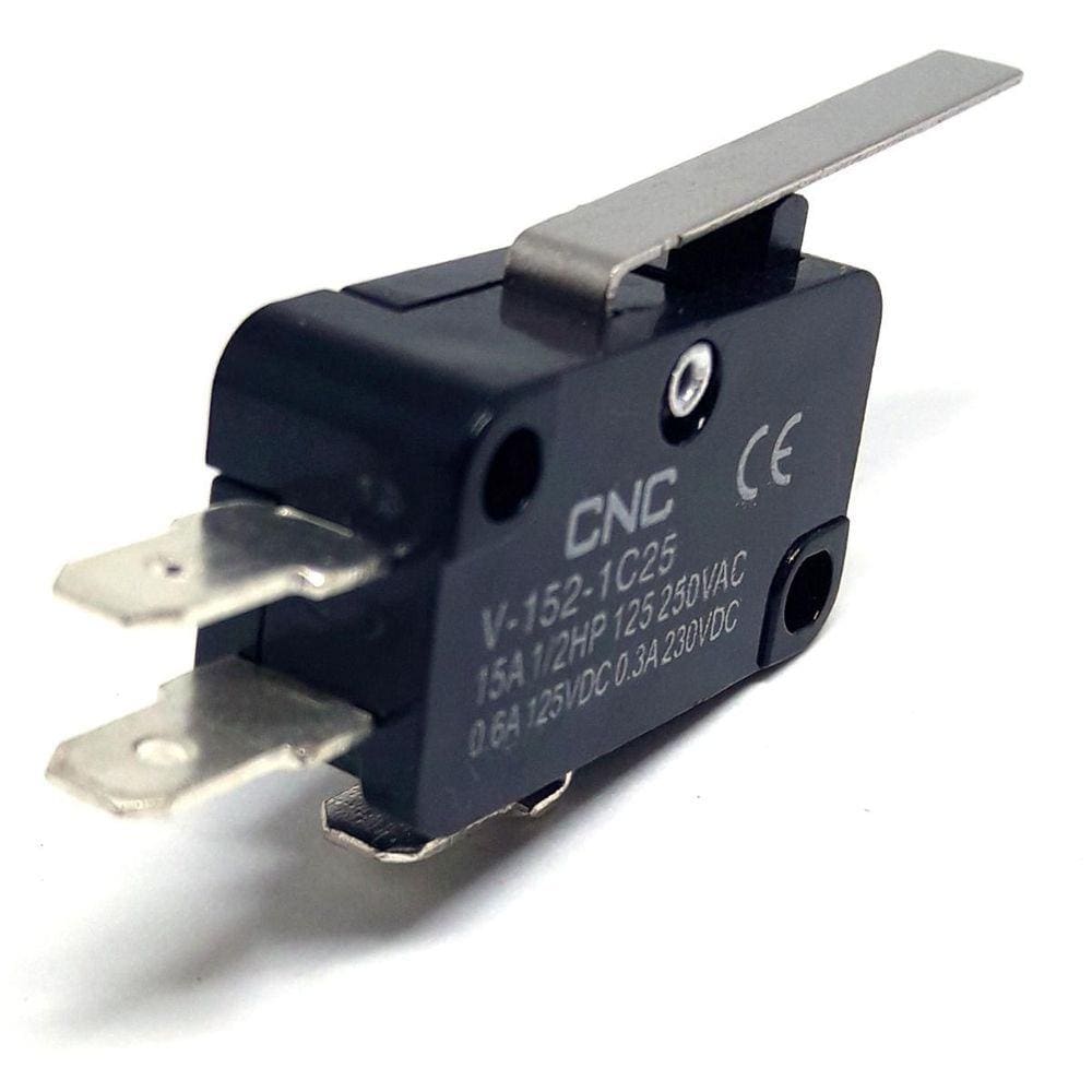 Micro Switch V-152-1C25 CNC | Velocidade 0,1mm a 1m/s | Frequência Ação Mecânica 600/min | Frequência Ação Elétrica 60/min