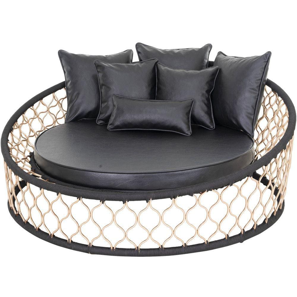 Chaise Sofá em Alumínio e Corda Naútica Jardim, Área, Piscina Trama