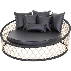 Chaise Sofá em Alumínio e Corda Naútica Jardim, Área, Piscina Trama