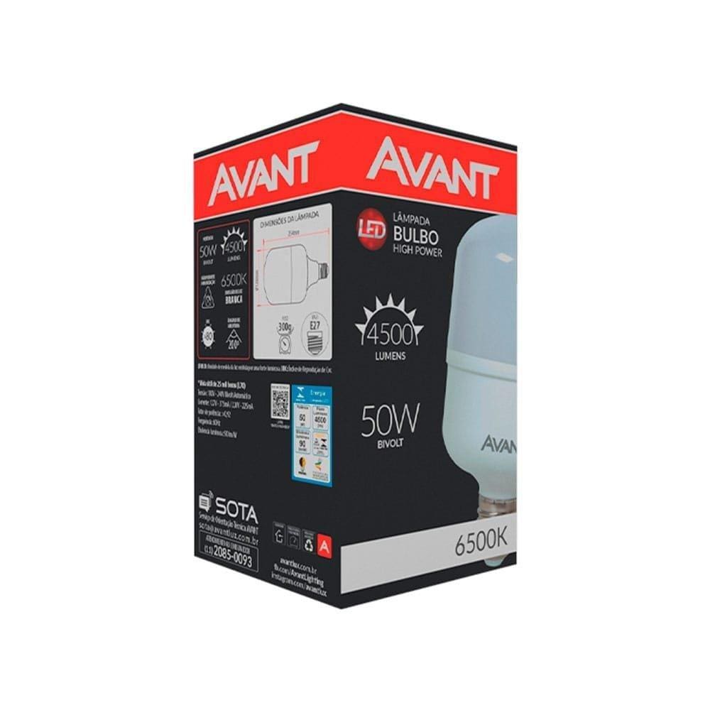 Lâmpada Led Avant Bulbo HP 75W, E27, 6,5K Branca, 25000Hr, 5625 Lumens, Bivolt
