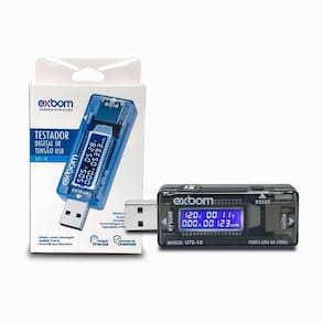 Voltímetro Digital Usb Portátil Teste Testador Voltagem Amperagem Corrente