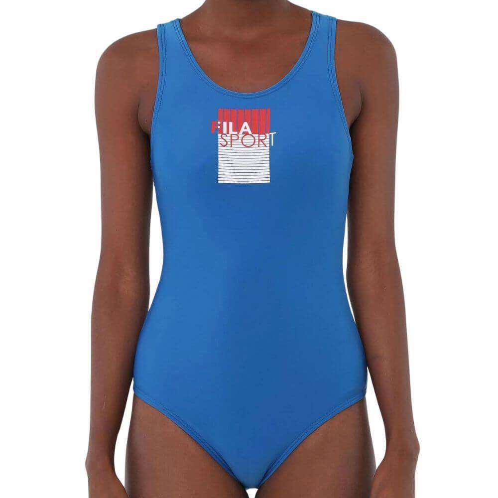Maiô Fila Tri Logo Natação Body Com Forro Moda Praia 943823