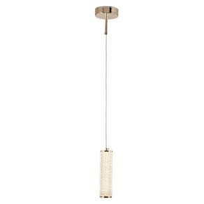 Pendente Flute 7cmx22,7cm 1X12 + 18 + 24W 3000K 525Lm Led Bella Iluminação Rosé Gold