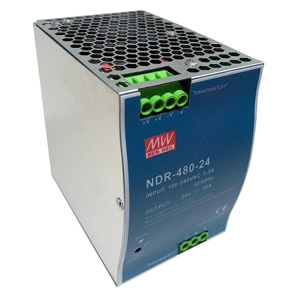 Fonte Chaveada Mean Well NDR 480-24 480W 24VDC