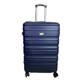Mala Viagem Grande Rígida Rodas Duplas 360º Azul 48x28x74cm 3,9kg
