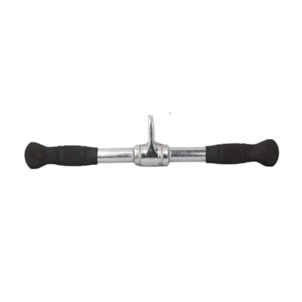 Puxador Cromado 55cm com Giro | Aço Maciço | Pegada Emborrachada