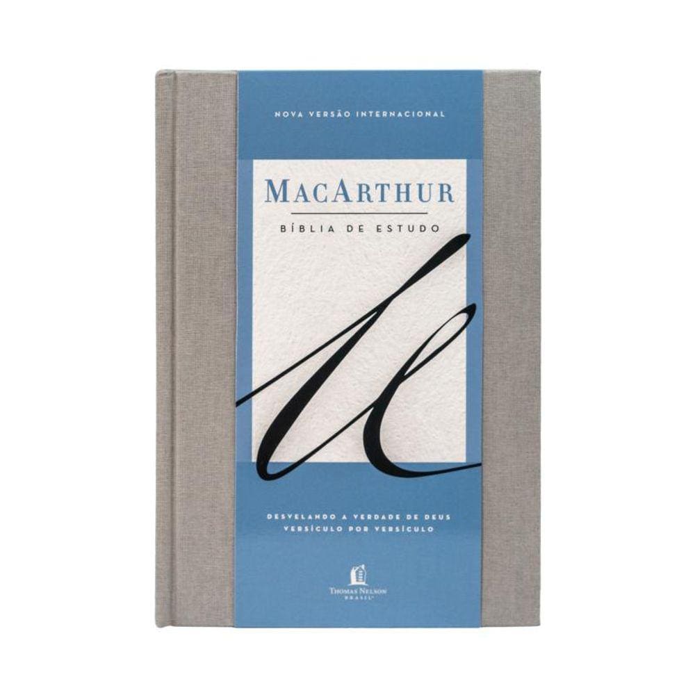 Bíblia Estudo Macarthur, Nvi, Capa Dura, Tecido, Leitura
