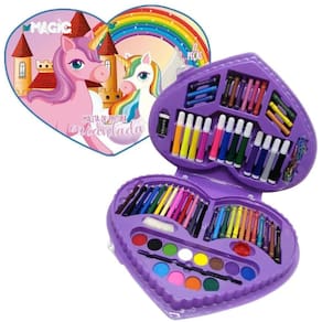 Maleta Para Pintura Unicornio 72 Pecas