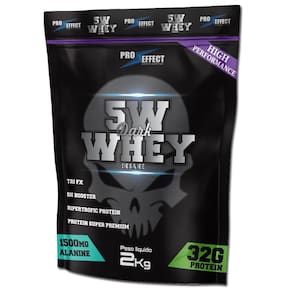 Whey Protein 5W 2Kg Refil Morango - Pro Effect
