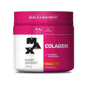 Colágeno Hidrolisado Colagen 240G - Sabor: Tangerina