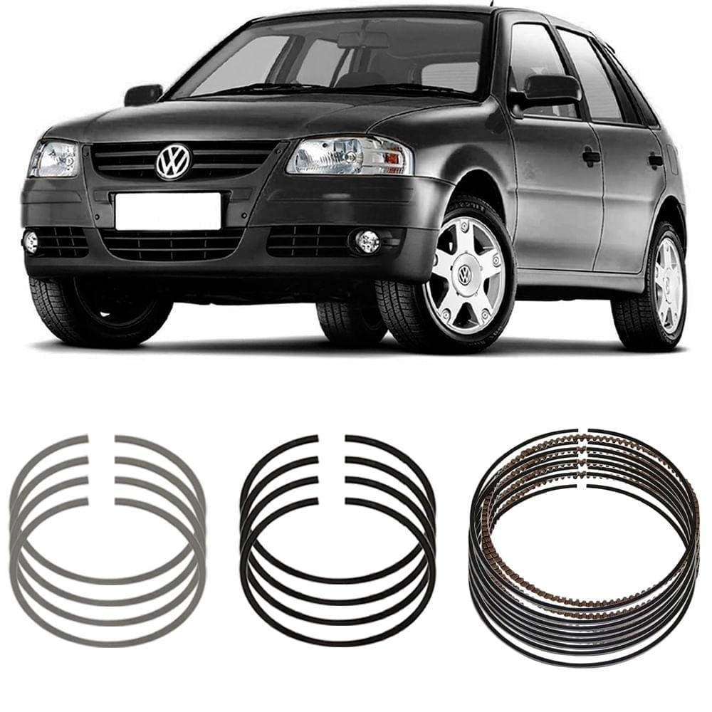 Jogo Anel Segmento 0.50 Gol G2 G3 G4 Parati Saveiro 1.6 1.8 96 a 2012 Metal Leve SNA7215