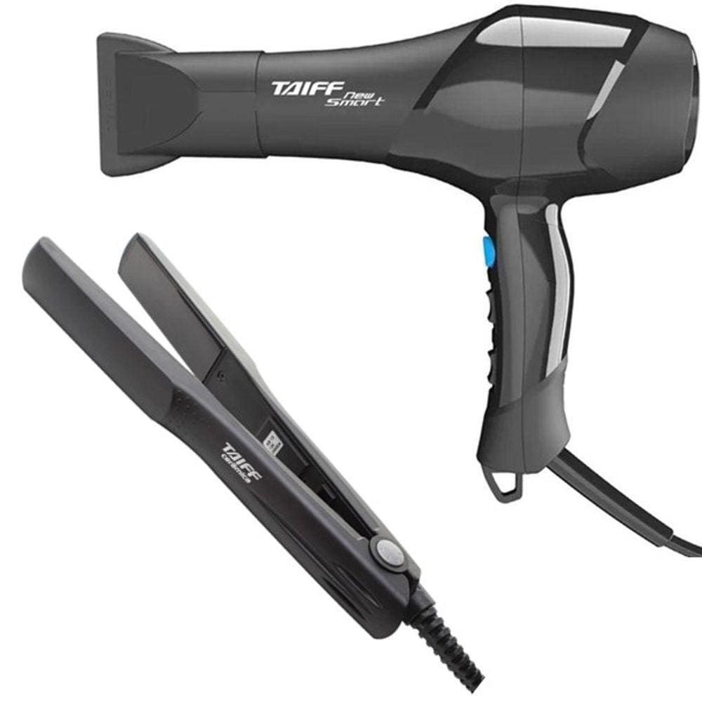 Kit Taiff - Secador New Smart 1700W 220V + Prancha Alisadora Ceramica 180ºc Biv