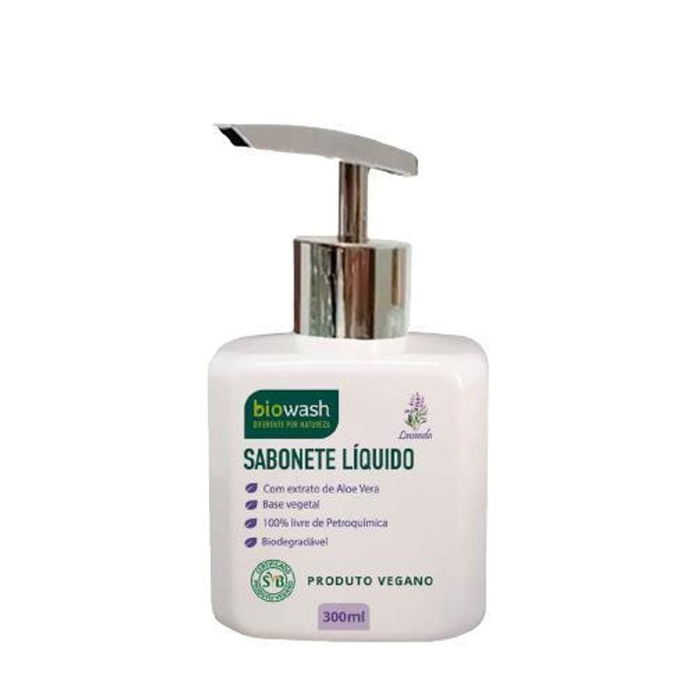 Sabonete Líquido Lavanda Biowash 300ml - Limpeza Natural