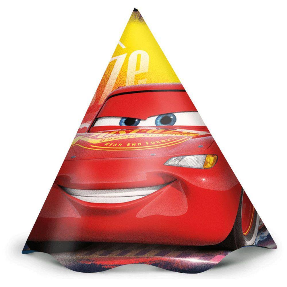 Kit Chapéu Carros Filme Disney Aniversário 12 Unidades