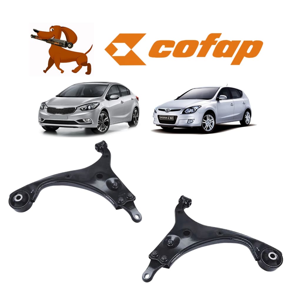 2 Bandeja Suspensão Cofap S/Pivô Dianteira Direita/Esquerda  I30 2009 A 2012