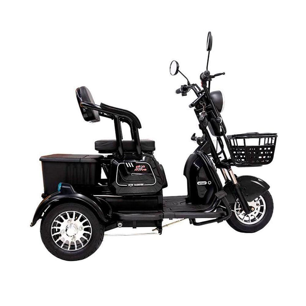 Triciclo Elétrico - Smart Pam - 800w 48v 25ah - Preto - Plug And Move