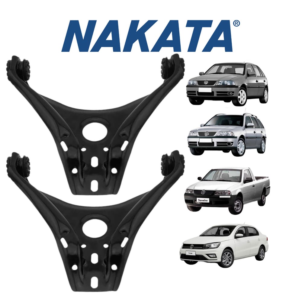 Bandeja Dianteira de Suspensão S/Pivô Esq+Dir Nakata Volkswagen Saveiro 1993 A 2008