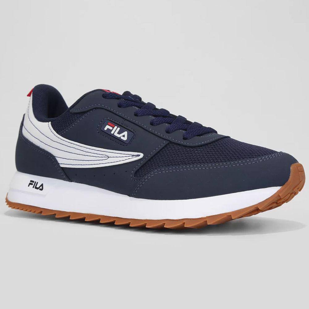 Tênis Fila Retro Flag Masculino - Marinho e Branco