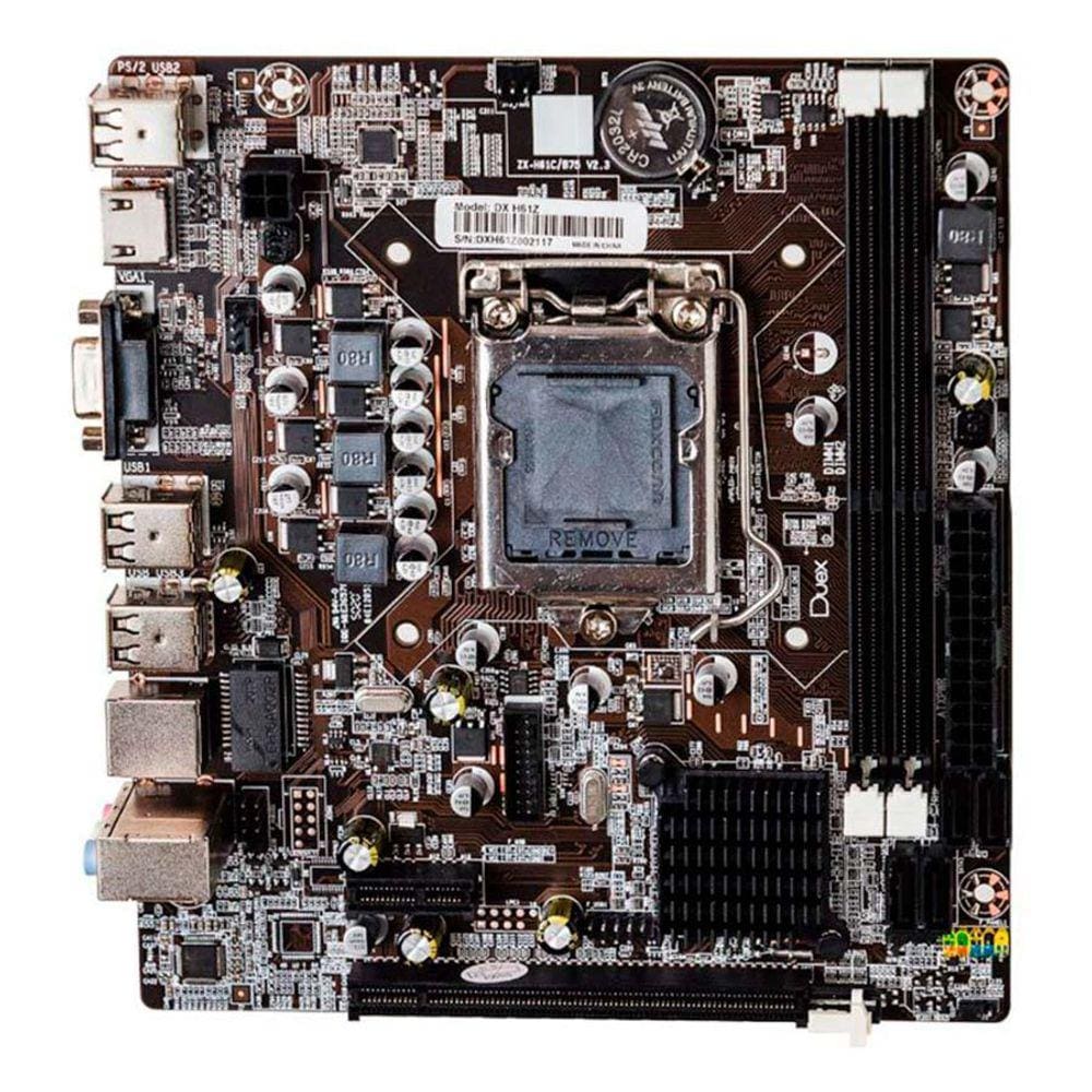 Placa Mae Duex Dx H61z Ddr3 Socket Lga1155 Chipset Intel H61, Dx H61z