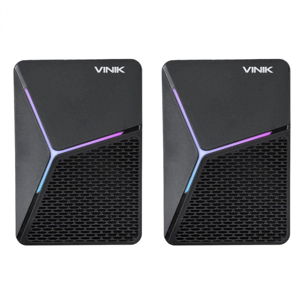 Caixa de Som Gamer Vinik STAR 6W 2.0 LED Rainbow - VSPKG6WST