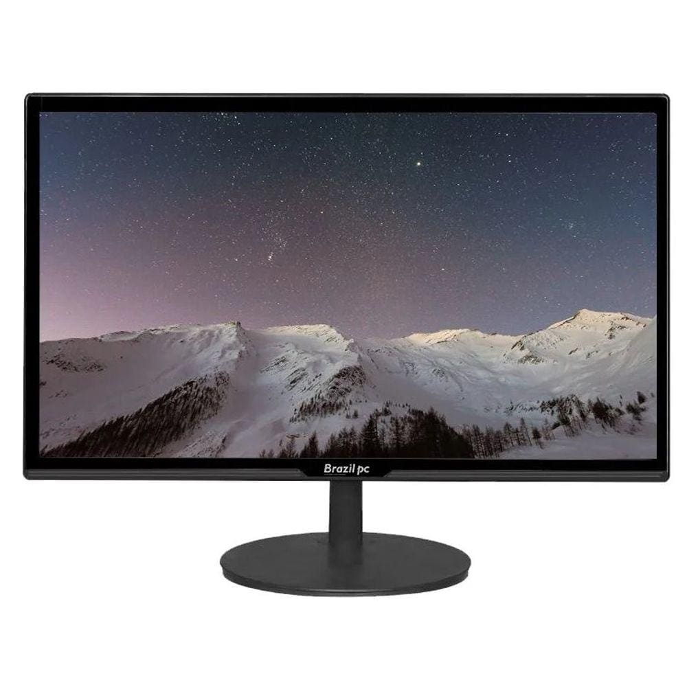 Monitor Led 21.5 BrazilPC AP22W 75hz, Preto, Widescreen