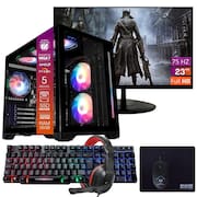 Computador Gamer Ryzen 5 SSD 480GB 16GB 4GB Windows 10 Pro Trial, Teclado/Mouse, Mouse Pad, Headset, Monitor 23"