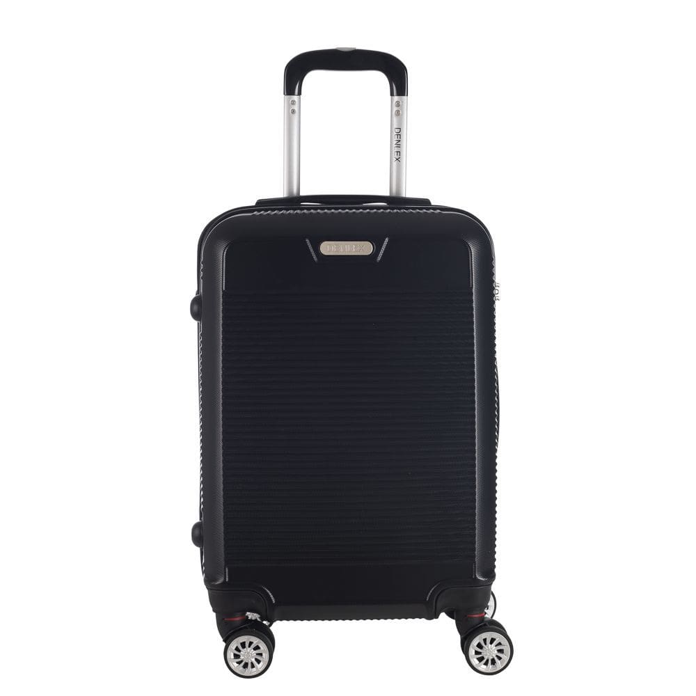 Mala de Bordo Pequena para Viagem Abs Denlex Ma1121 Cadeado Integrado Rodas Duplas Giro 360º Preto