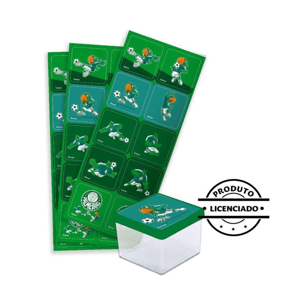 Adesivo Quadrado do Palmeiras 30 Unidades