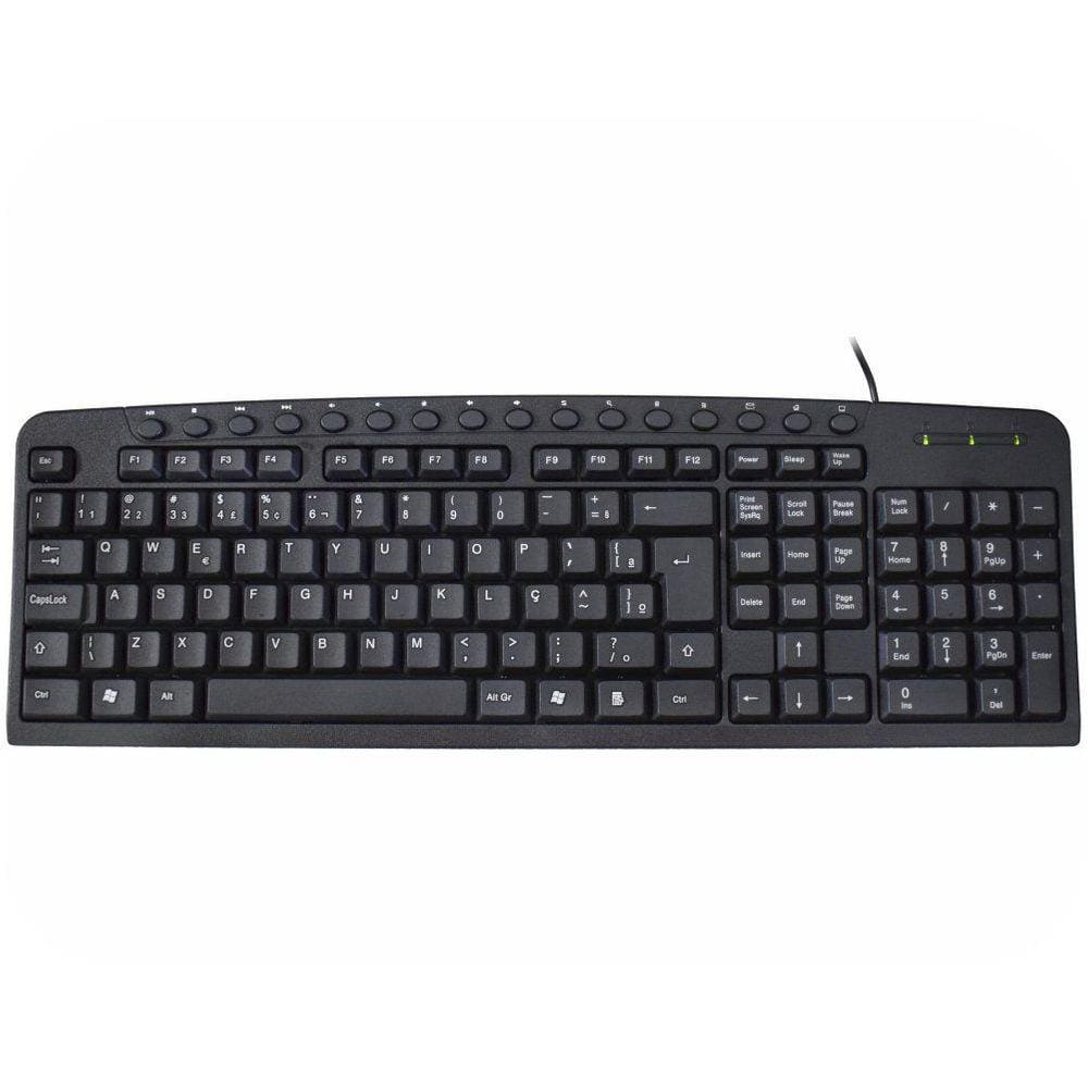 Teclado USB Multimídia K-MEX KM-2928U PRT