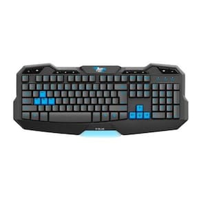 Teclado Gamer Multimídia Usb E-Blue Mazer Typer-G Preto Azul