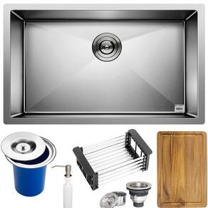 Cuba Quadrada Inox 304 Cozinha Pia Embutir Sobrepor Gourmet 7040 Premium Lixeira Embutir 5L,Tábua Multiuso e Acessórios