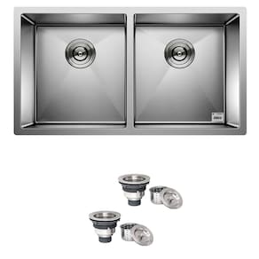 Cuba Dupla Quadrada Inox 304 Gourmet 9040 com Válvula - EC046