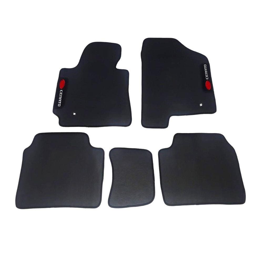 Tapete Automotivo Cerato Borracha PVC - Preto | 5 Peças