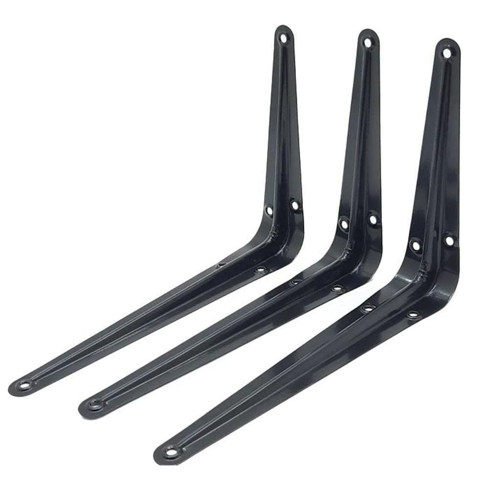 Cantoneira Para Prateleira 6 X 8 Preta - Fertak