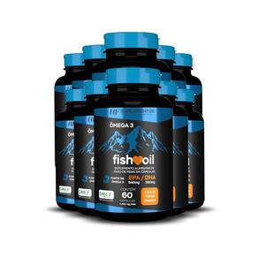 Kit 10X Omega 3 Fish Oil Meg 3 60 Cps Hf Suplementos