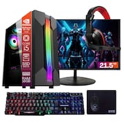Computador Gamer TOB Core i5 SSD 960GB 16GB VGA GT730 4GB Windows 10 Pro Trial + Teclado/Mouse + Mouse Pad + Headset + Monitor 21.5