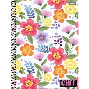 Caderno C/D 10 Materias Cliff Feminino 160 Folhas Foroni