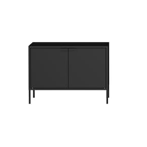 Balcão Multiuso 2 Portas 70cm Smart Itatiaia Preto Matt