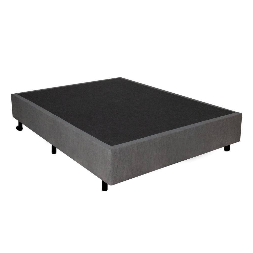 Cama Box Casal 138x188x38cm Cinza