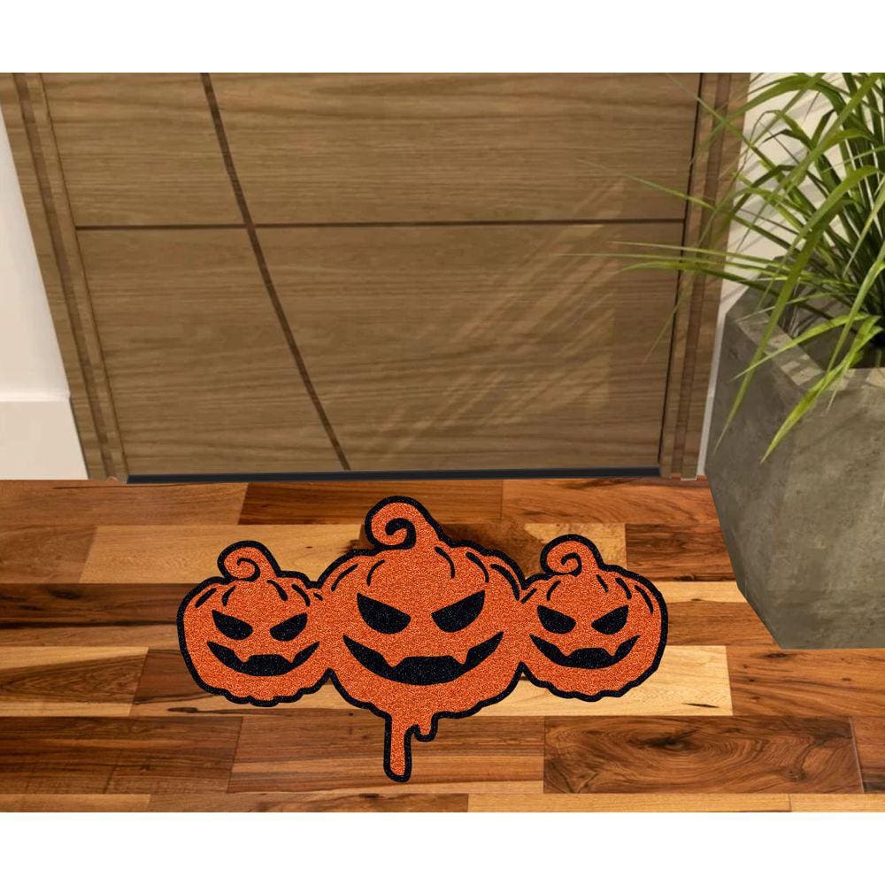 Tapete Abóbora Laranja, Decoração De Halloween.