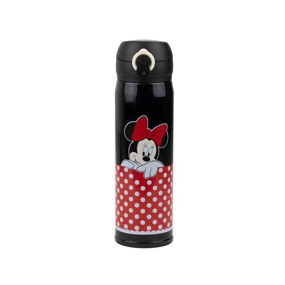 Garrafa Térmica Preta Minnie 400ml - Disney