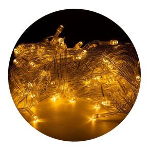 Cordão LED Pisca 10m 100 Lâmpadas Gota - Branco