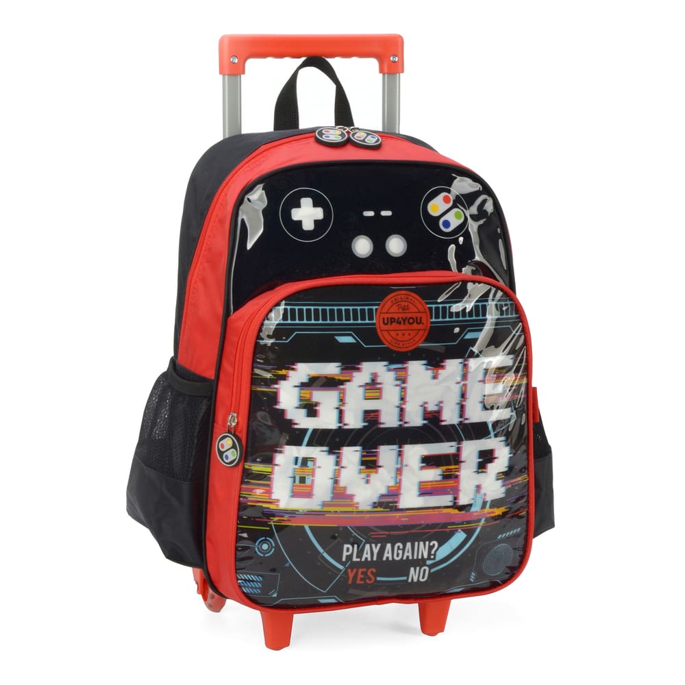 Mochila Infantil Escolar de Rodas Menino Game - Luxcel
