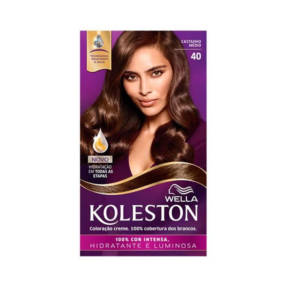 koleston kit Coloração - 40 Castanho Medio